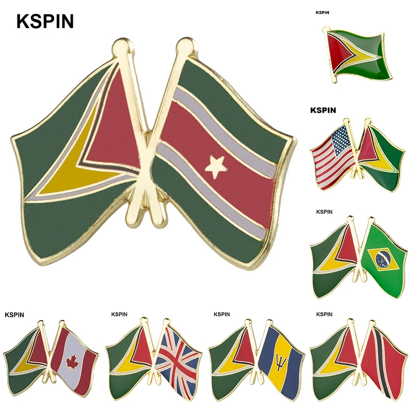 Guyana Flag Metal Lapel Pin Flag Pin Badge