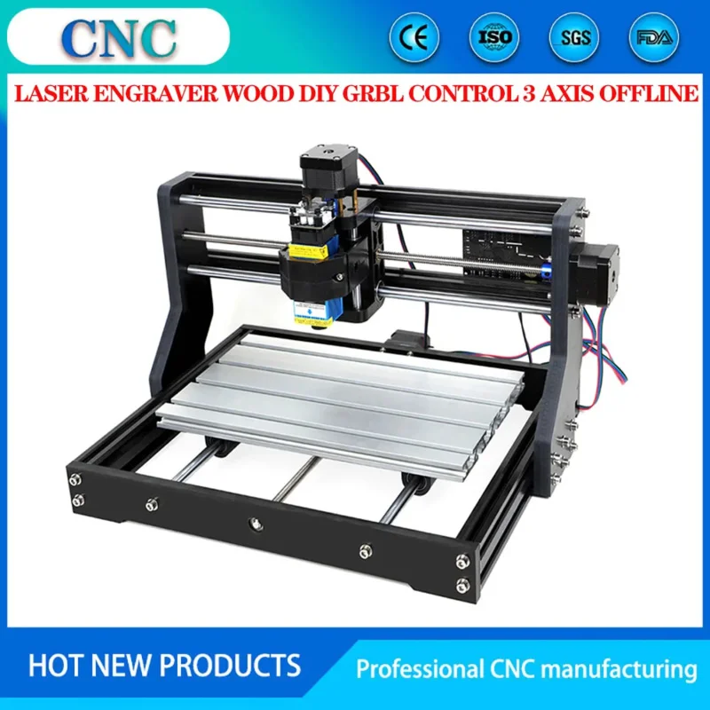 CNC 3018 Pro Laser Engraver DIY GRBL Control 3 Axis With Offline ,Pcb Milling Machine,Wood Router,Craved On Metal