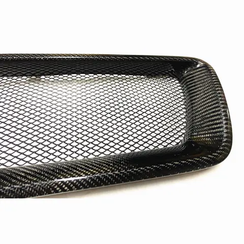 Front Grille Racing Grills For Volvo C30 2007-2008 2009 Real Carbon Fiber/Fiberglass Car Upper Bumper Hood Mesh Body Grid Kit