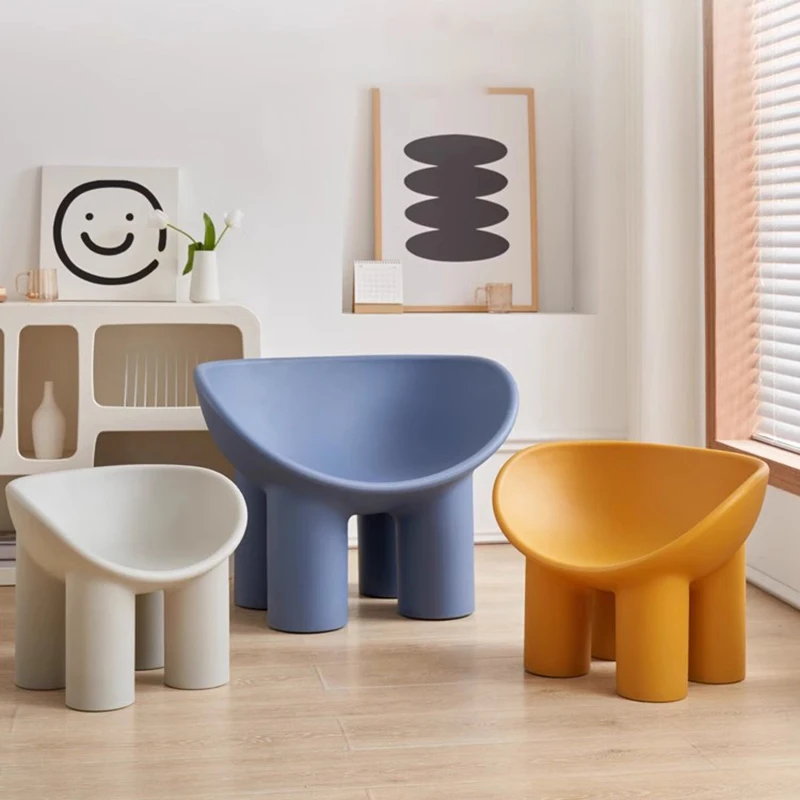 

French Plastic Chair Nordic Style Creative Party Industrial European Chair Balcony Living Room Sillas Salon Modern Furniture