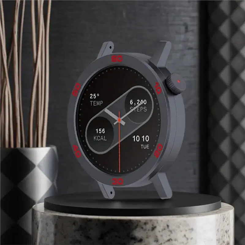 رائعة المعادن الحافة حلقة حامي ساعة حزام غطاء ل CMF ل لا شيء ساعة برو 2 الزجاج المقسى فيلم ساعة معدنية Beze