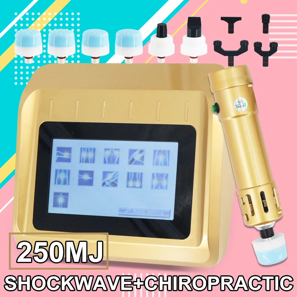 Shockwave Therapy Machine 2 IN 1 Massager Body Pain Removal Massage Relaxation Physical 250MJ Shock Wave Chiropract Tools  2025