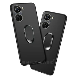 Funda for ZTE Blade V40 Design Case ZTE 8046 Coque 6.6 Inch Black Finger Ring Soft Silicon Cover for ZTE Blade V40 Design Capa