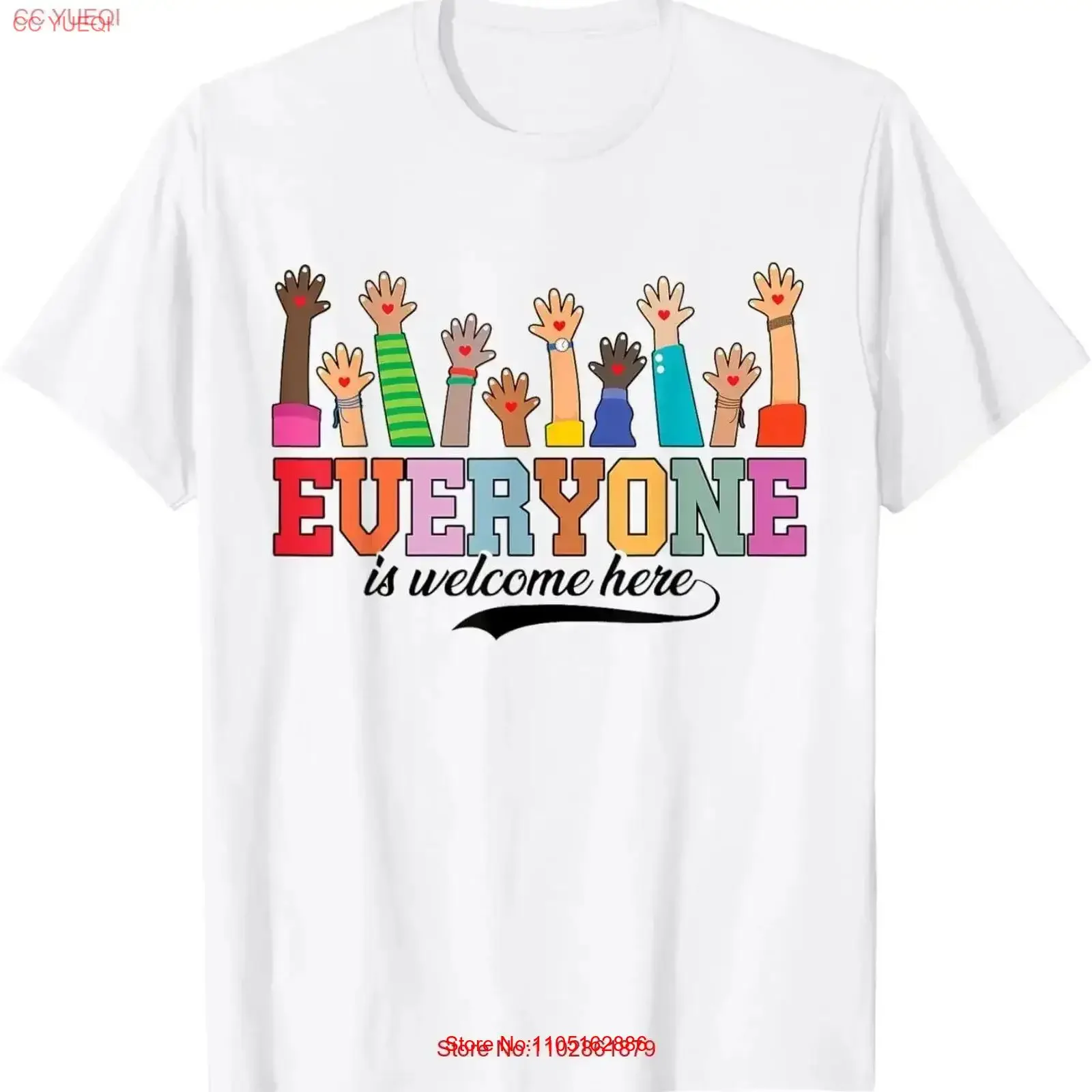 

Everyone Is Welcome Here Idaho Teacher T Shirt Kids vintage Washed designer clothes Slightly graphic Stretched homme vintage