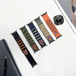 Nylon 5-Loop Strap watch band for Samsung Galaxy Watch 7 8 Ultra 47mm Mountaineering sports nylon strap watch8 40 44mm classic