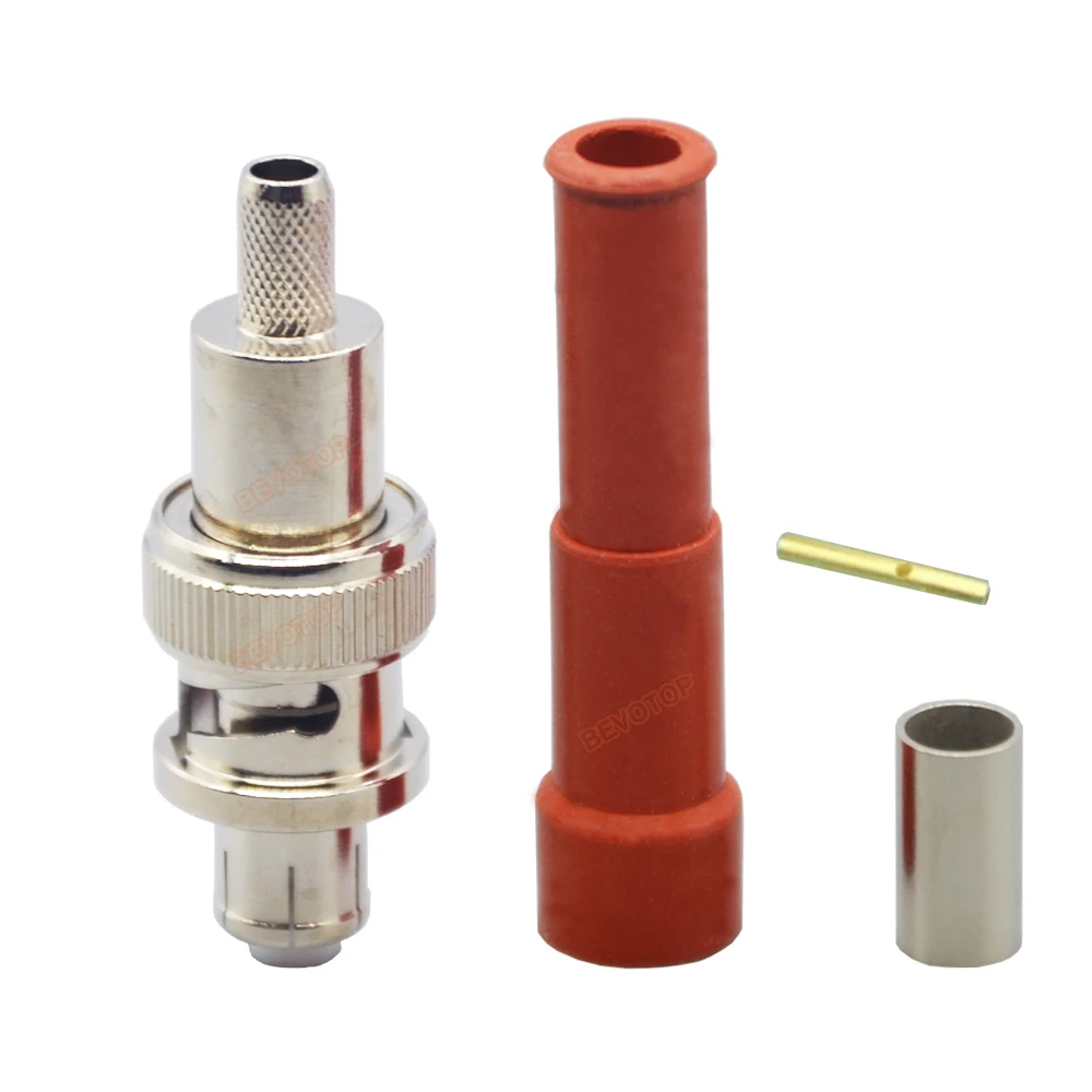 Imagem -02 - Conector Coaxial rf para Cabo Alta Tensão 5000v Shv Rp-bnc Macho Fêmea Alta Qualidade Rg58 Lmr195 Rg223 10 Pcs Lot