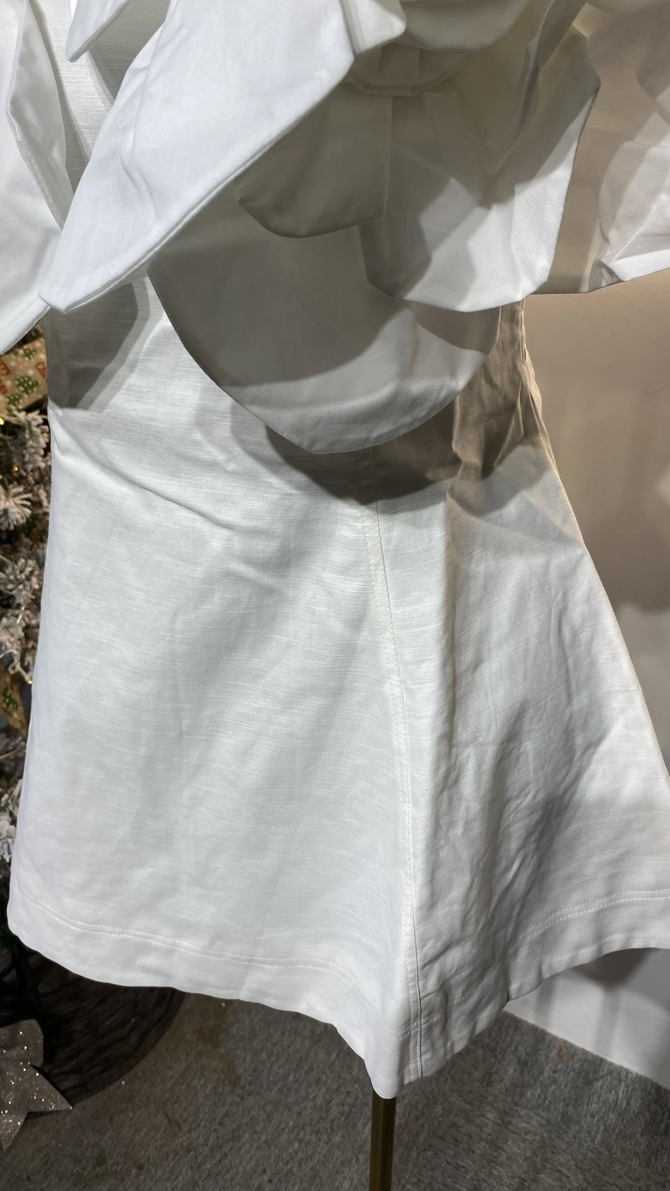 New retro sleeveless 3D floral A-line pants women's elegant casual dress-GZXX203