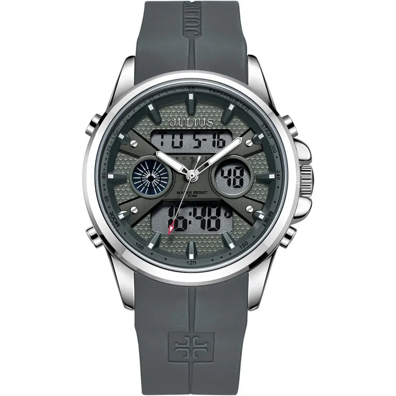 

Бизнес-изысканный тренд силиконовый ремень водонепроницаемые кварцевые часы мужские часы