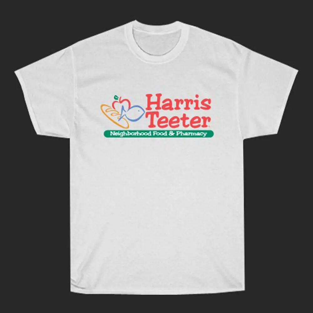 

Harris Teeter Supermarket Men's White T-Shirt Size S to 3XL