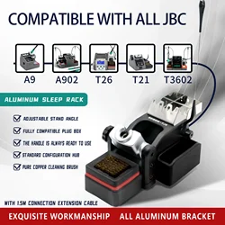 Supporto universale per saldatura per Sugon A9 T26 T3602 JBC C210 saldatrice saldatrice maniglia in ferro supporto per sedile del sonno