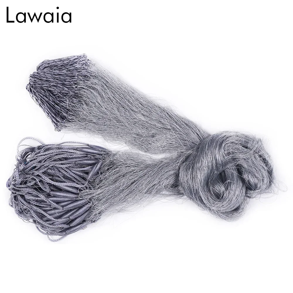 Lawaia 3-Layer Multifilament Gill Net Finland Fishnet Trap For Catch Fish 60mm 50mm 25mm Sticky Network Small Mesh