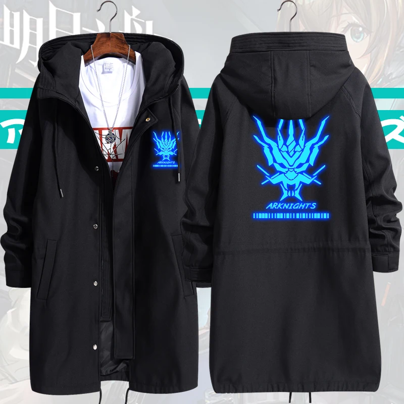 Game Arknights Cosplay Costume Rhodes Island Fashion windbreaker jacket coat Game clothes Unisex Hoodie Zipper Hooded suits Gift