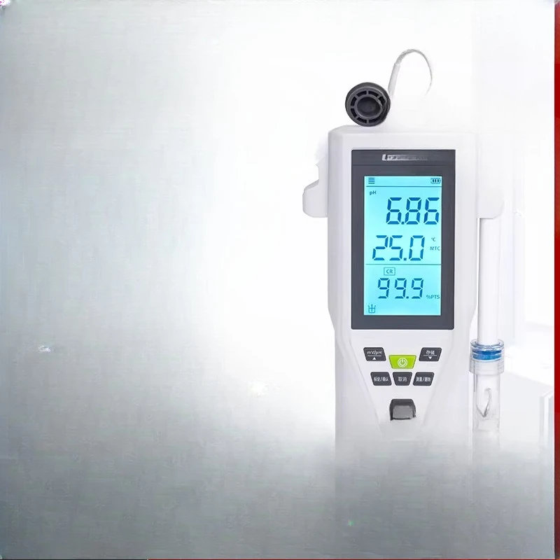 

Portable acidity meter, manual automatic temperature compensation pH tester