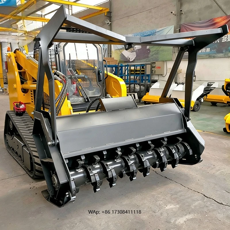

Skid Steer Forestry Mulcher Attachment Wood Chipper Shredder Brush Cutter for Agricultural & Construction Use