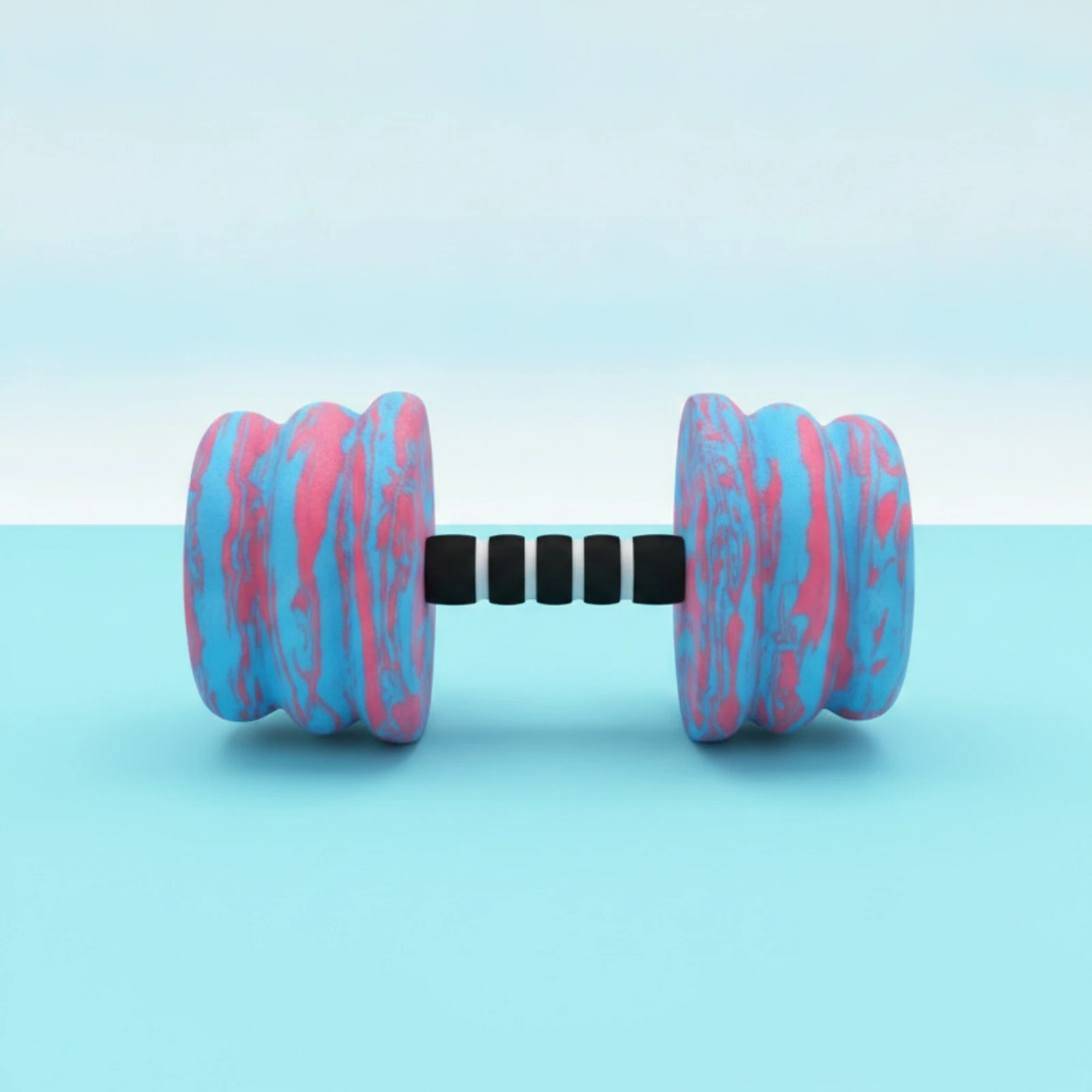 EVA Foam Water Dumbbell Buoyant Water Dumbbell with Ribbed Grip Aquatic Exercise Dumbbells Quick-Drying Pool Barbells Odorless
