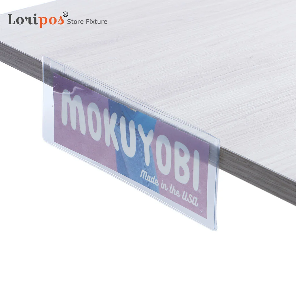 Sign Holder Pouches Signing Folder Clear Pvc Sleeve Box Container Storage Carton Info Pocket Vinyl Bags For Packaging