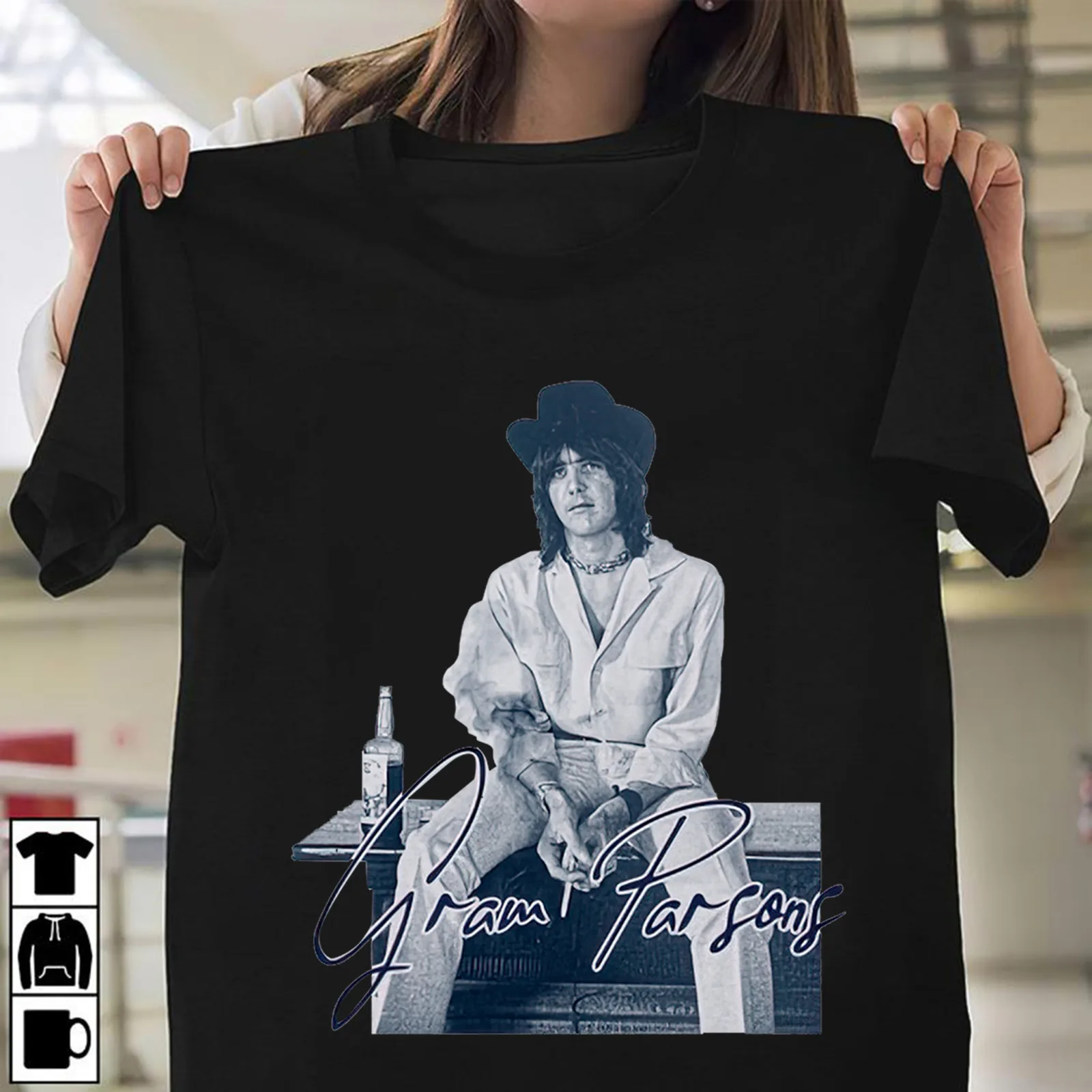 

Футболка Gram Parsons с рисунком в винтажном стиле, размер S-4XL cg485