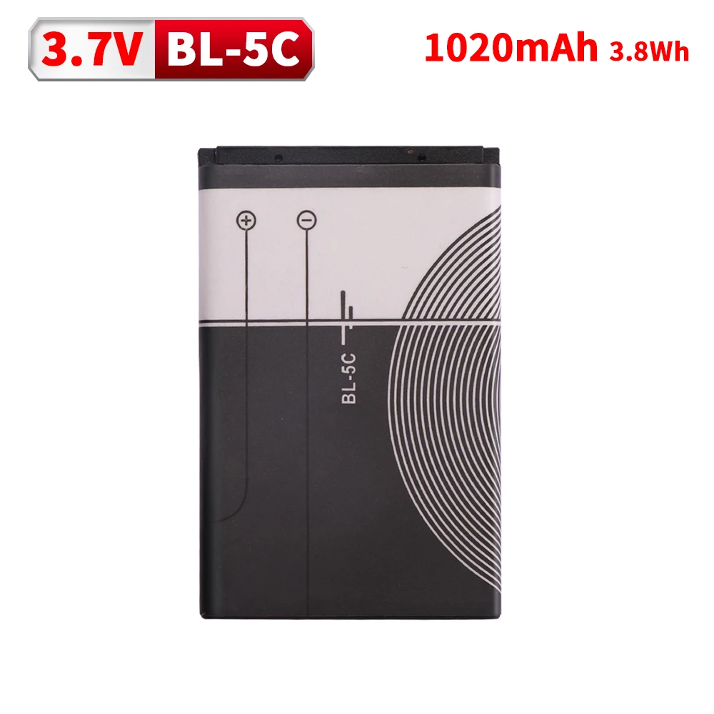 BL-5C 3.7V  Phone Battery For Broadcast radio / Nokia 1100 1110 1200 1208 1280 1600 2600 2700 3100 3110 5130 6230 6230i N70