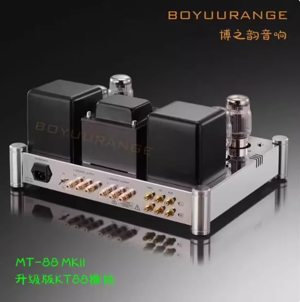 REISONG Boyuu MT-88 MK II 50W*2 KT88*4 Tube Amp Push-pull Hi-Fi Audio Amplifier Hand Welding Point To Point High Power Amplifier