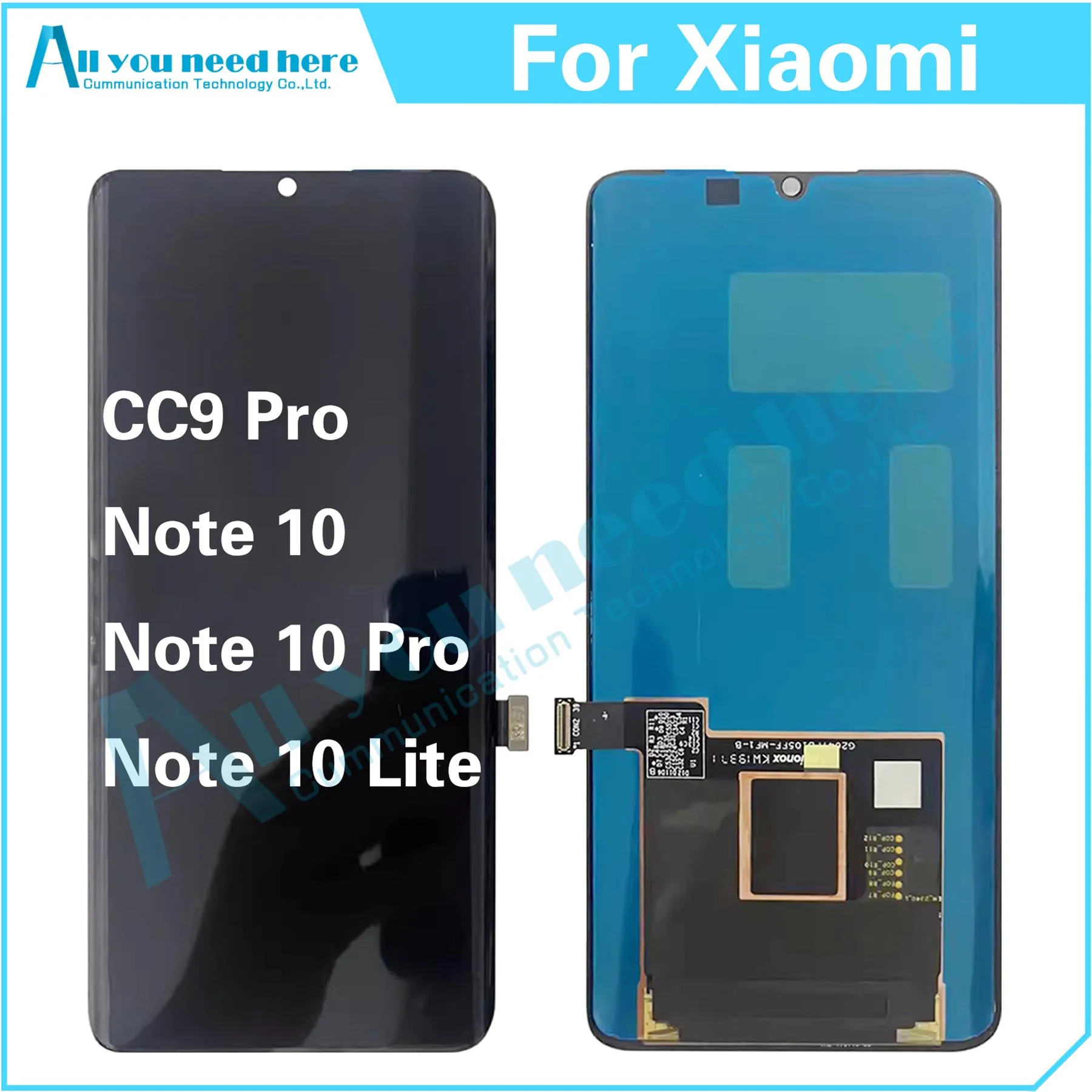 100%Test For Xiaomi Mi CC9 Pro / Note 10 Pro / Note 10 Lite LCD Display Touch Screen Digitizer Assembly Repair Parts Replacement