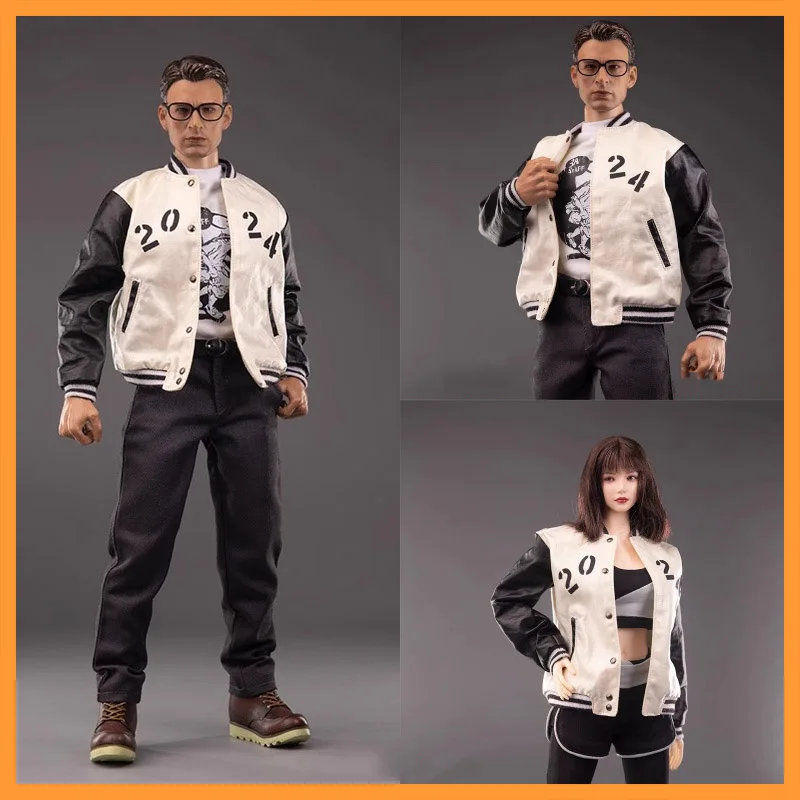 In Stock 1/6 Scale NCCTOYS CCN6019 Fashionable Trendy Printed Letter Baseball Uniform Fit 12inch Action Figure Model Toys