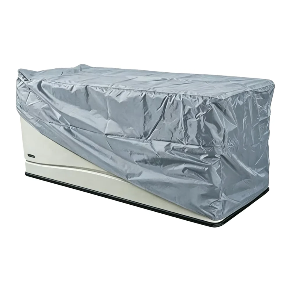 Patio Storage Box Cover - Polyester Oxford Cover with Water Resistant Coating and Silver UV Lining for Sun Protection