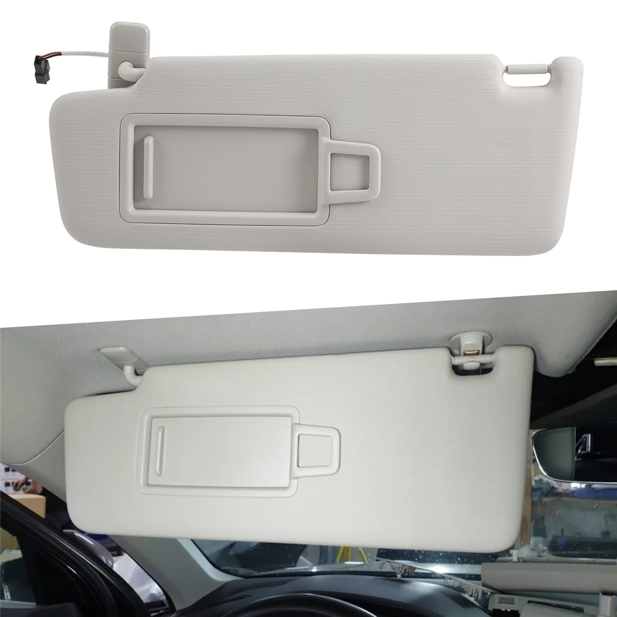 5GG857551 Car Sun Visor Panel with Makeup Mirror for Golf 7 Jetta MK7 T-Cross Passat B8 CC E-Golf T-Roc Left