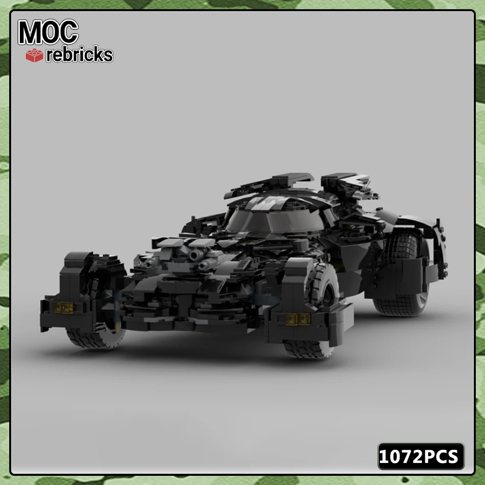 MOC Famous Movie Series Super Chariot Minibatmobile DCEU Model Suit Building Block Model DIY Children's Toys Holiday Gifts