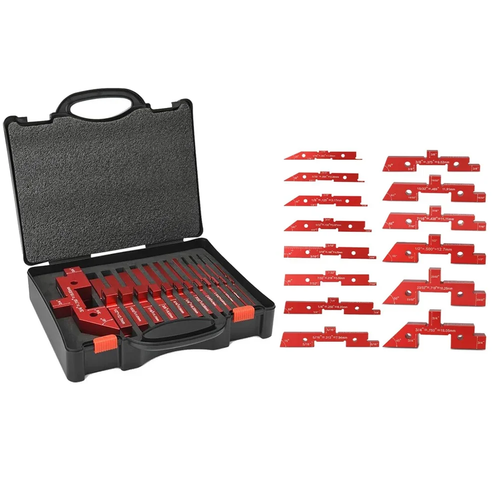 Table Setup Blocks Aluminum Alloy Set up Bars for Router Bit Height Milling Thickness Depth and Angle Adjustment