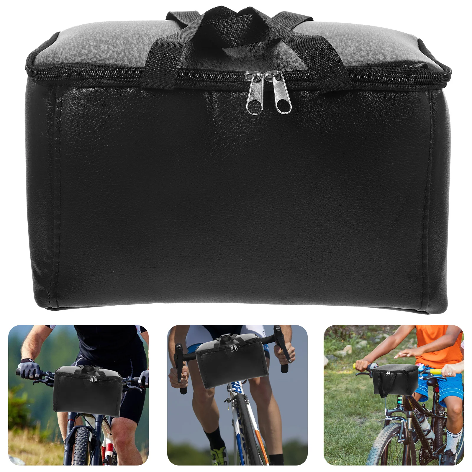 

Bike Bag Bicycle Frame Bag with Zipper High Capacity Waterproof Storage for Mountain Bike Cycling Travel Top Tube Pouch