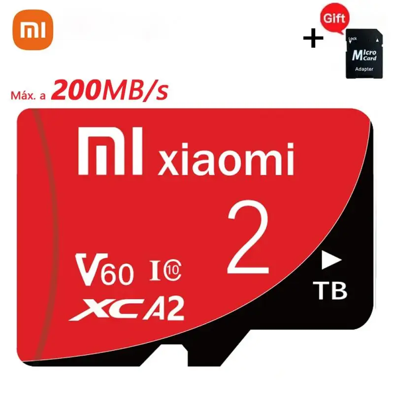 Карта Micro TF SD Xiaomi, класс 10, 1 ТБ, 512 ГБ, 256 ГБ, SD/TF флэш-карта памяти 128 ГБ, карта памяти 64 ГБ, TF-карта для телефона, дрона, ПК