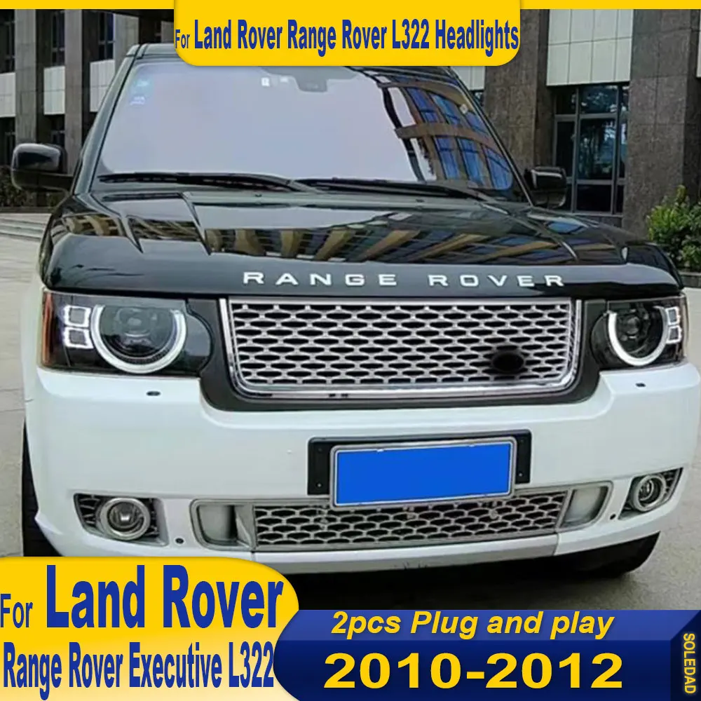 Head Lamp For Land Rover Range Rover Vogue 2010 2011 2012 2013 L322 LED Headlight Drl Projector Lens Automotive Accessories