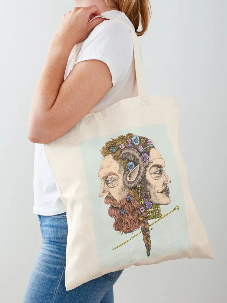 

Janus Tote Bag hand bags Gift bag supermarket folding bag female