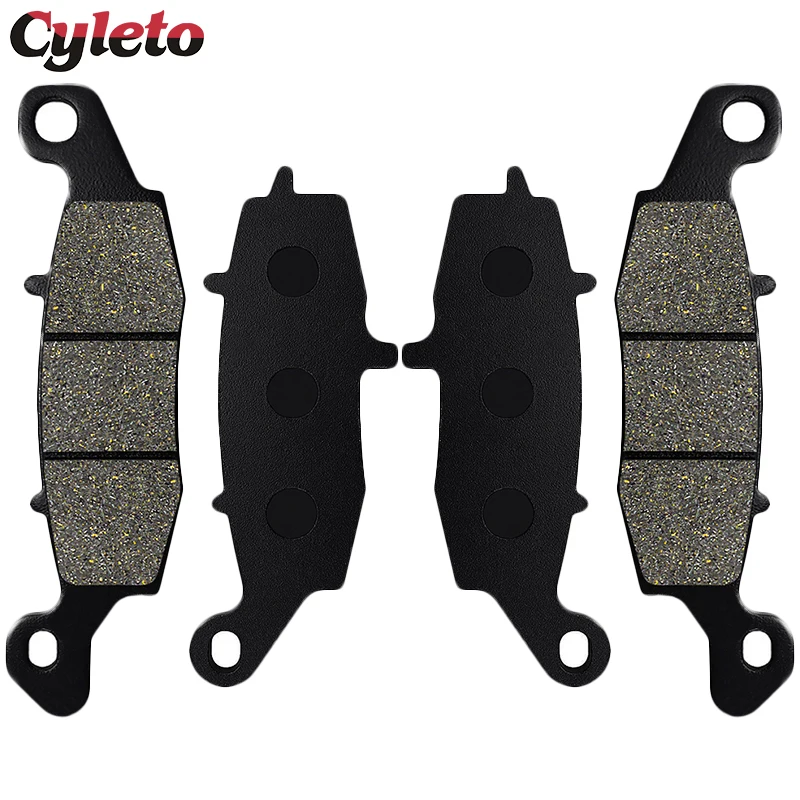 Cyleto Motorcycle Parts Front and Rear Brake Pads for Kawasaki Vulcan VN 800 900 1500 Drifter Classic VN900 Custom VN800 VN1500