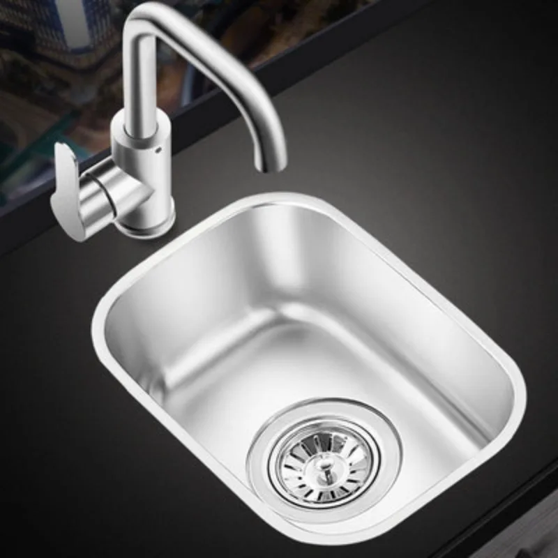 Stainless steel, mini sink, single slot, RV hand washing bar, brushed and thickened 220 * 320