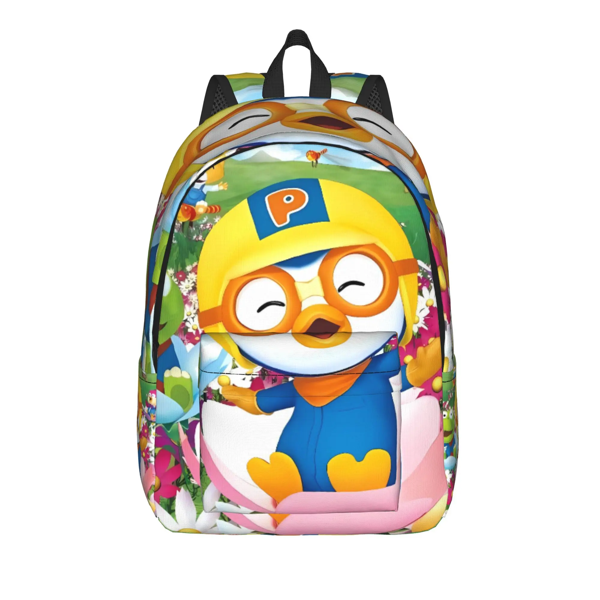 PororoS Backpack  Daily Backpacks Student Unisex Style School Bags Designer Print Rucksack