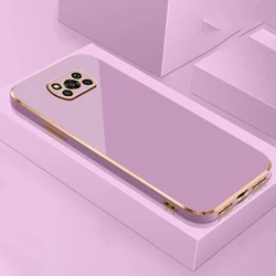 Чехол для Xiaomi Poco X3 Pro, чехол для Poco X3, Роскошный чехол для телефона с квадратным покрытием, чехол для Poco X3 X3, задняя Противоударная крышка