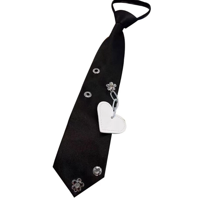 

Dapper Girls' School Uniform Tie Pendant Necktie for Pre-tied Preepy Look