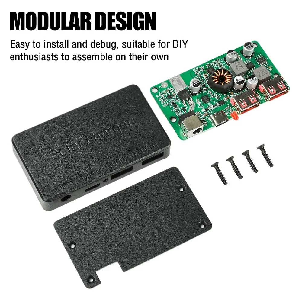 PD 100W Solar-Spannungsregler-Controller mit Typ-C PD & Dual-USB-Schnellladung für Solarpanels DIY-Strommodul – Detail 12