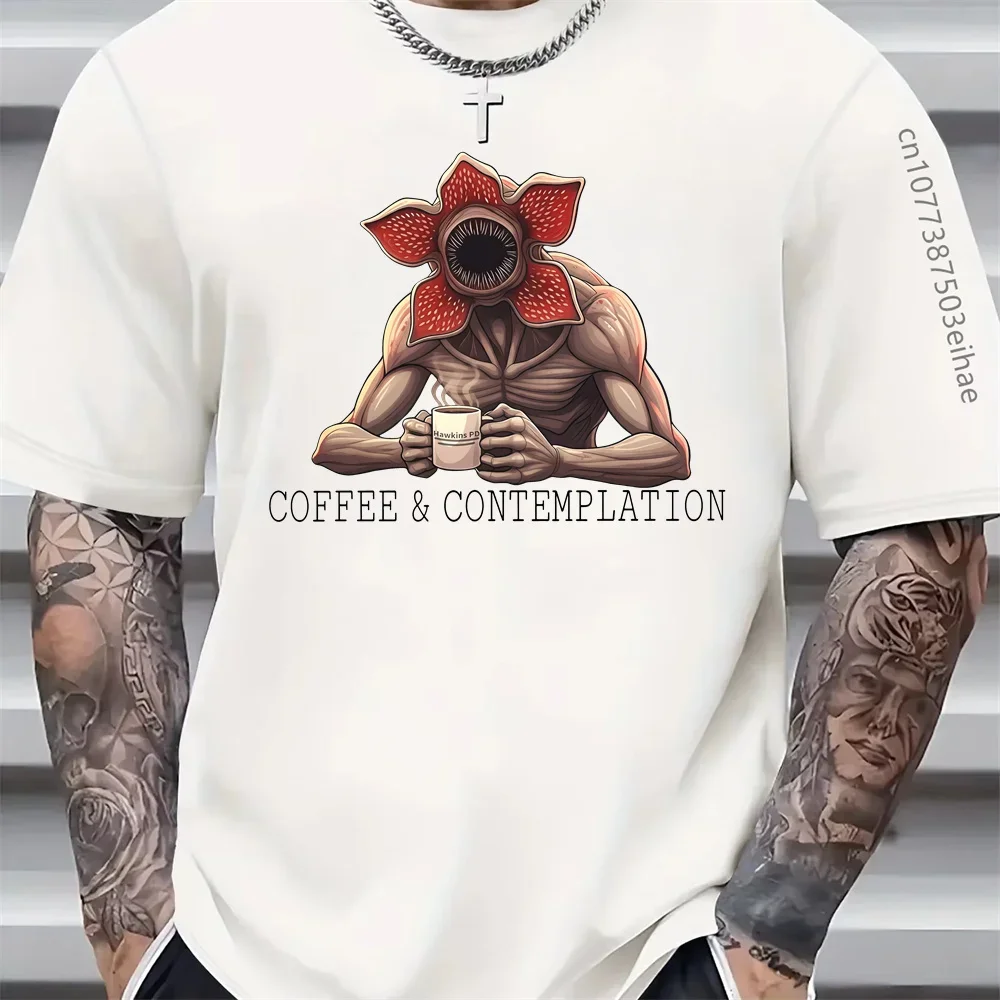 Camiseta con Estampado de Demonio y Historias Extrañas, Diseño Nuevo y Moderno, Superventas, para Adultos y Niños, Top Informal de Manga Corta