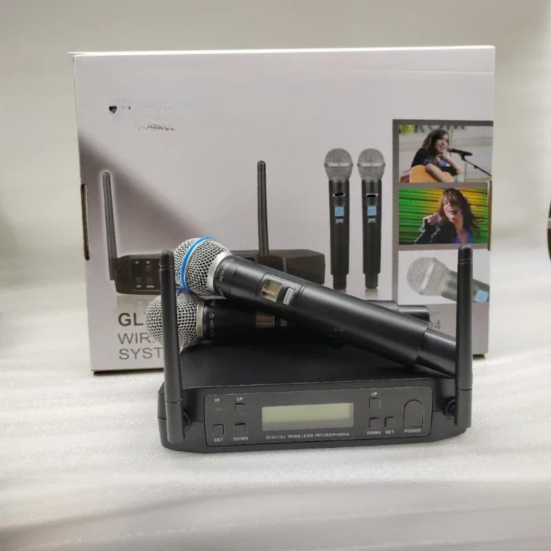Wireless microphone GLXD4 one to two BETA58A infrared frequency U-segment stage household foreign trade high-end wheat