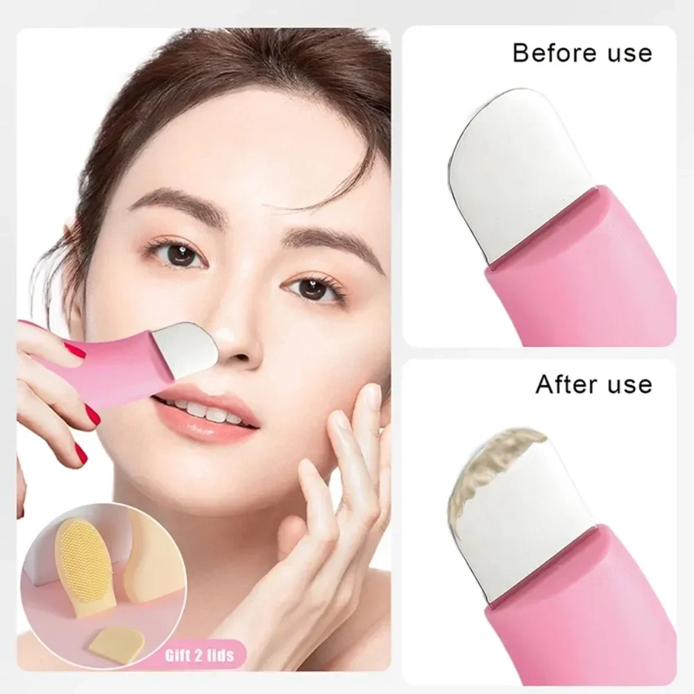 Facial Mee-eter Removal Tool Siliconen Neus Whitehead Remover Gezicht Schraper voor Diepe Reiniging Borstel Gezicht Spatel Huidverzorging Tool