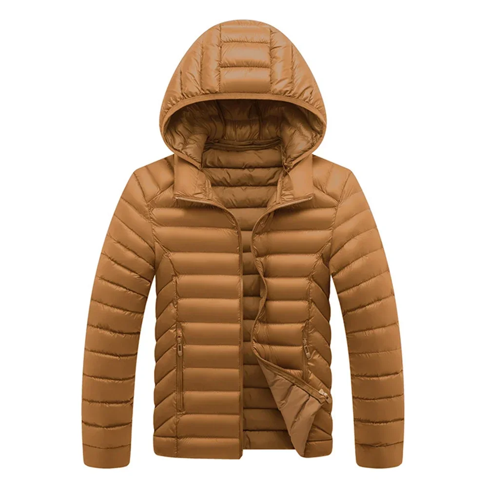 カジュアル アウター 取り外し可能なフード ブラック カジュアル フード付き パファー ジャケット カジュアル ジャケット 新品 状態 フード付き機能