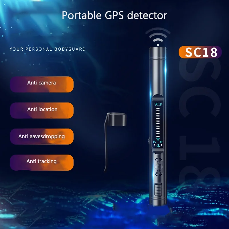 

SC18 SF18 Infrared Scanner Anti Camera Monitoring Tracking Eavesdropping Detection Pen Portable GPS Detector Signal Look-up