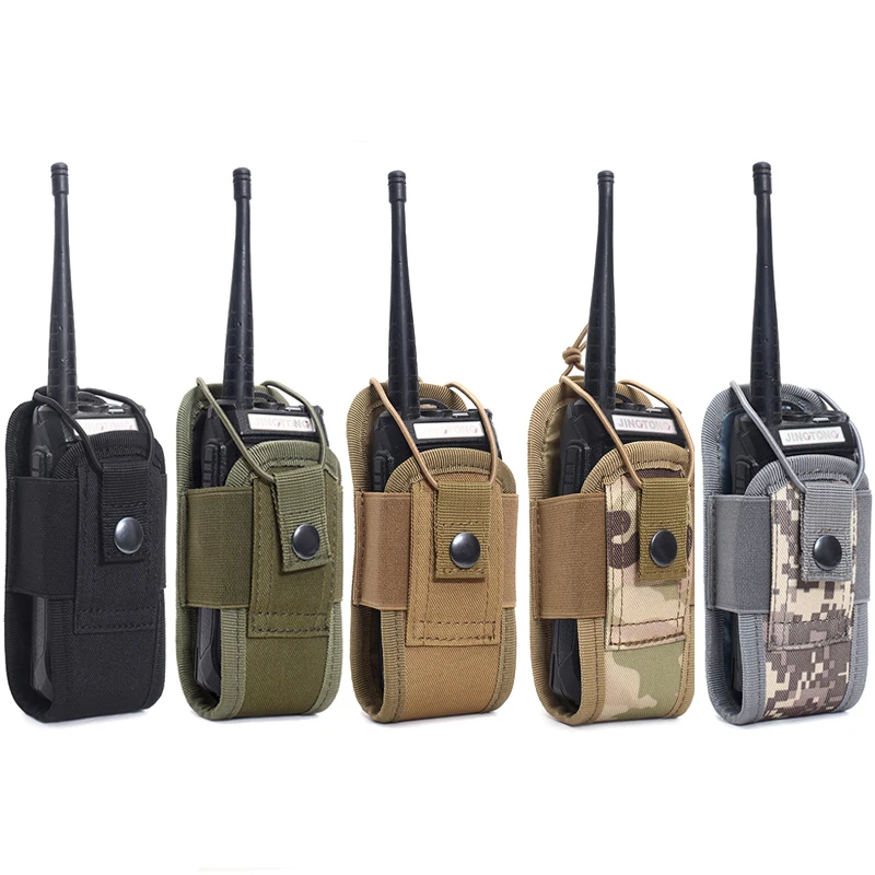 Tactical Radio Walkie Talkie Pouch Lightweight Nylon Waist Bag Interphone Holster Carry Bag Magazine Pouch Hunting Accessories