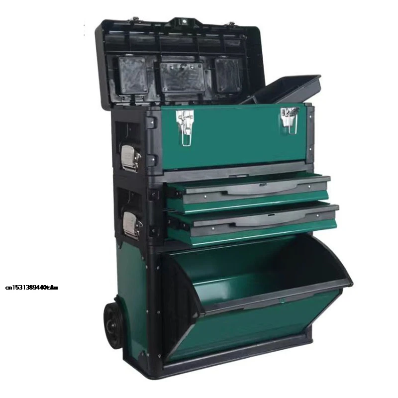 Promotion Three-layer separate portable multi-function trolley Portable hardware combination tool cart 3 colors optional 2025