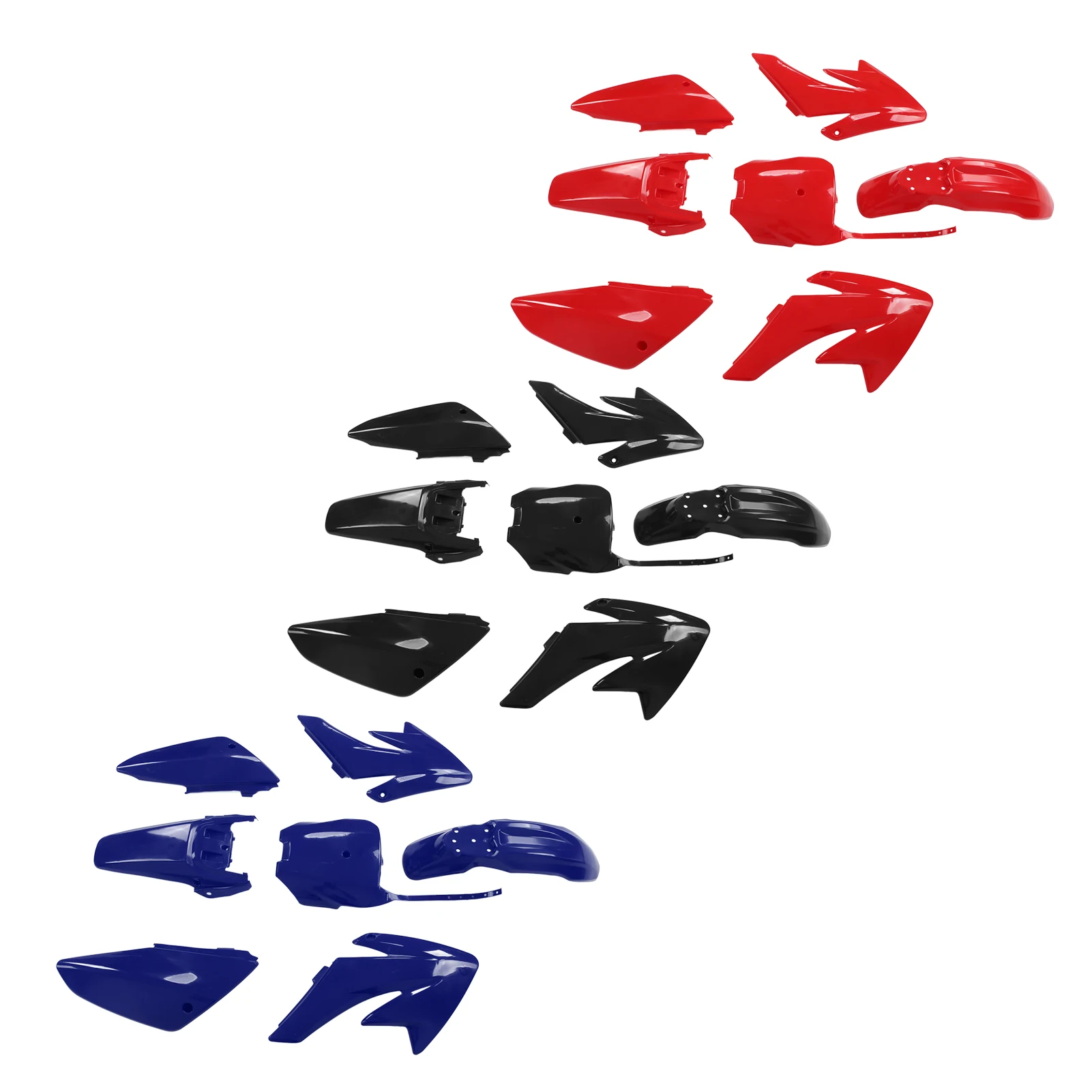 مجموعات هدية الدراجات النارية مقاومة للاهتراء لوحة هدية كاملة للدراجات النارية واقية ABS لاستبدال التعديل لـ CRF 70 #3