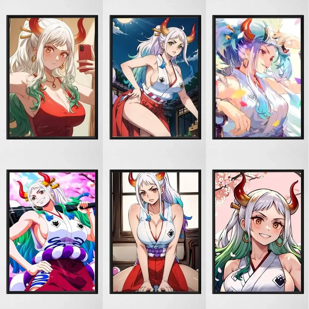 Yamato Anime Characters Y-Yamato posters Self-adhesive Paper Print Home Living Room Bedroom Entrance Bar Cafe Art