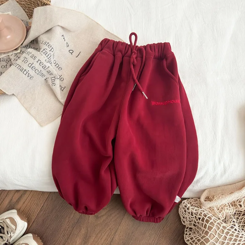 Bellbell 2026 Herbst Baby Jungen Jogginghose 1-8 Jahre Kinder Jungen Sporthose Winter Plus Samt Warme Kleinkind Jungen Hose – Detail 31