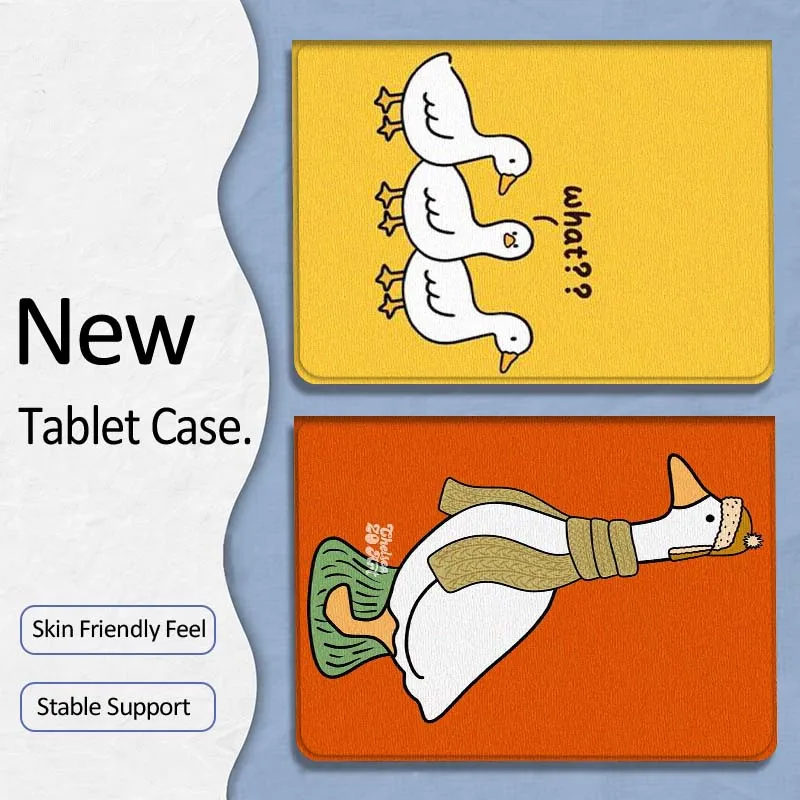 

Cartoon Art Duck Popular Gift For Xiaoxin Lenovo Tab P12 Extreme Legion Y900 Idea Pro GT 12.1 2025 Foldable Tablet Case